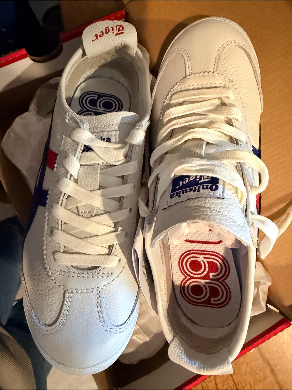 Onitsuka Tiger by Asics Mexico 66 - White, Blue, Red, & Gold - Picture 4 of 7